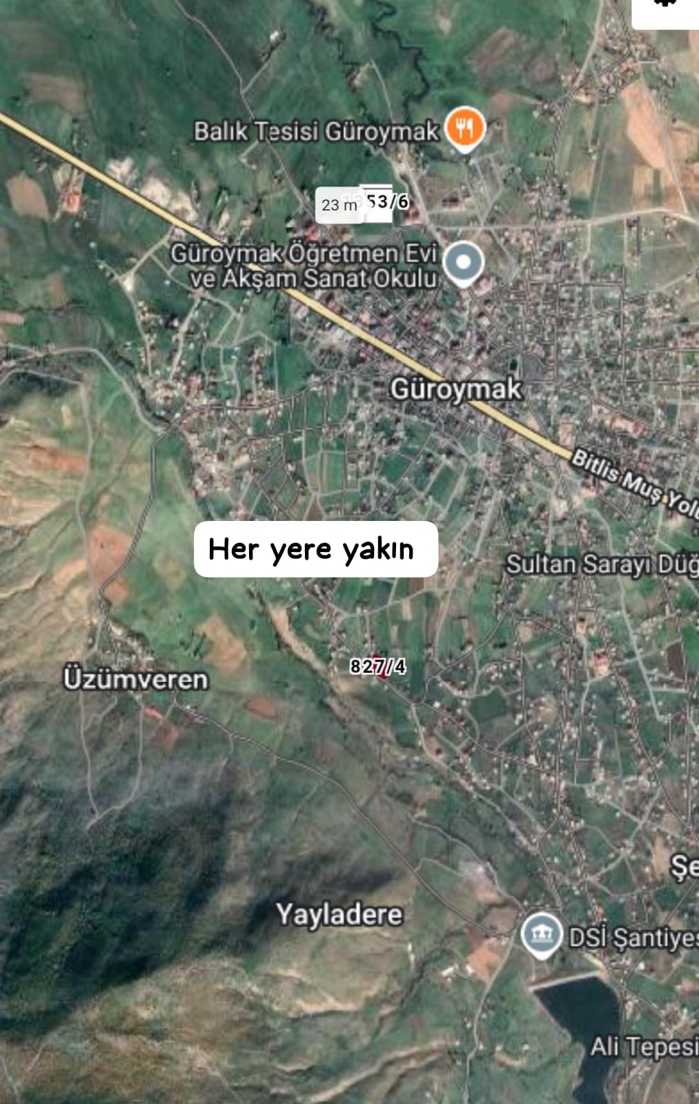 Bitlis / Güroymak / Girne Mah. 2.275 M² SATILIK ARSA  - BİTLİS GÜROYMAK fotoğraf 2